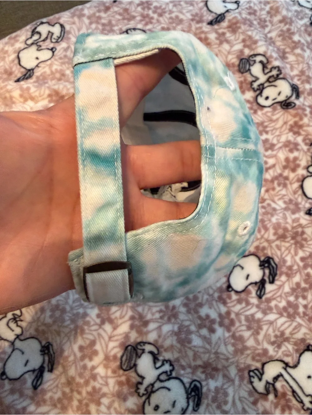 Cowboys Tie-Dye Cap in Teal and Cream
